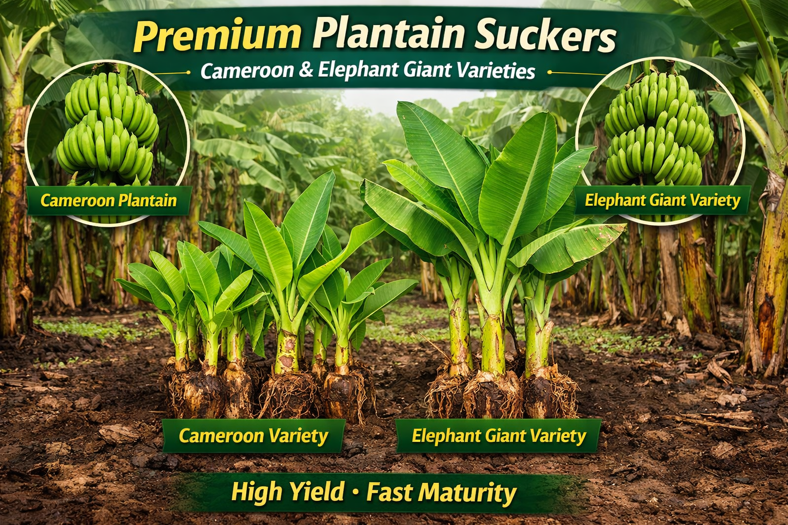 Plantain Suckers